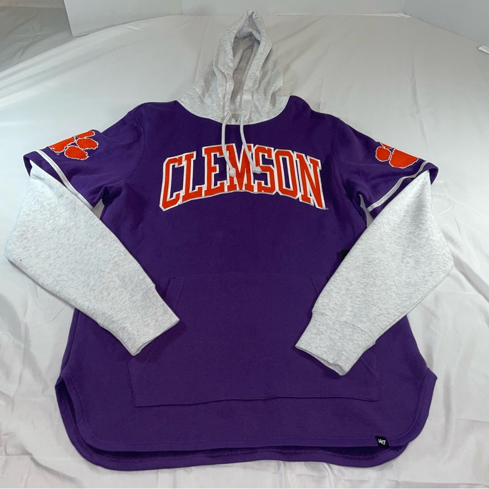 ‘47 Brand Clemson‎ Purple and Gray Hoodie